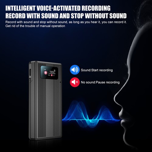 500 Hr Supports 128GB Spy Digital Voice Activated Recorder Mini Audio MP3 Player - Picture 7 of 20