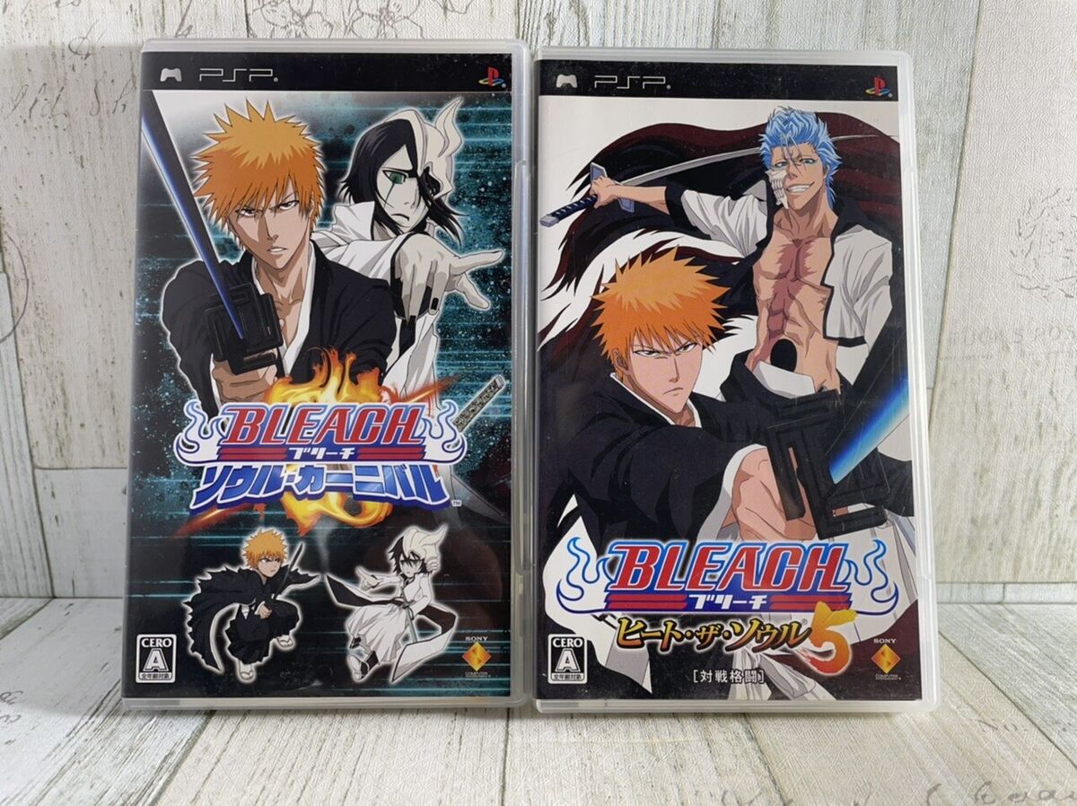 PSP Bleach Set of 2 Japanese Version PlayStation Portable USED Games ANIME  Jump