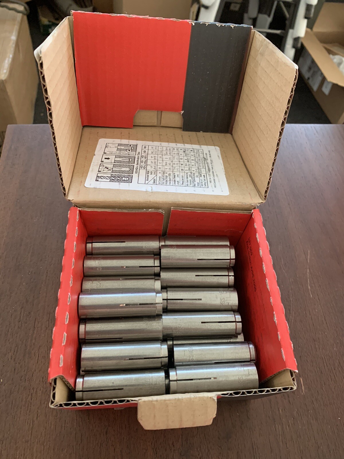 Box of 50 Hilti 336432 HDI 1/2" SS Stainless Steel (303) flush DropIn