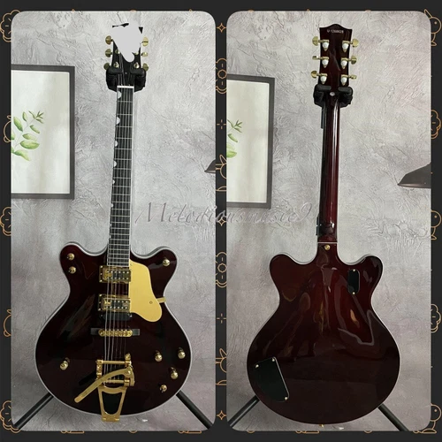 Walnut Stain Chet Atkins Country Gentleman Electric Guitar Gold Vibrato Bridge