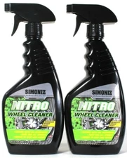 2 Bottles Simoniz 24 Oz Nitro No Scrub Bonds To Dirt & Grime Wheel Cleaner Spray