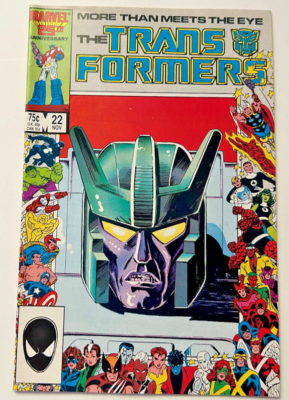 Transformers #22 Marvel Comic Book 1988 Vintage 25th Anniversary