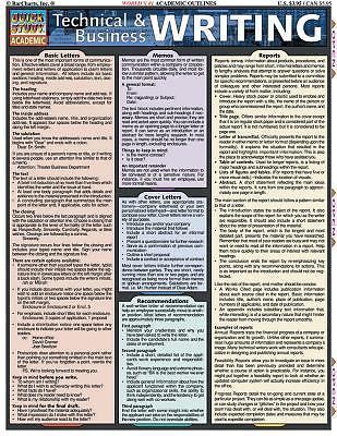 BarCharts Technical & Business Writing Quick Study Academic Reference ...
