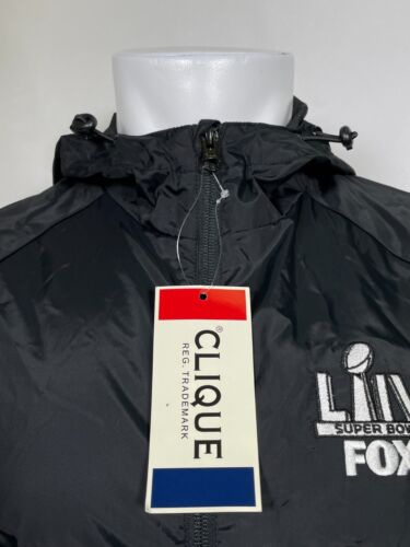 Super Bowl LIV FOX Broadcast Crew Full Zip Windbreaker Jacket Men's MEDIUM NWT - Picture 3 of 11