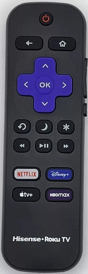 QTY 2 Original Hisense Roku TV Remote Control Compatible w/ All Hisense Roku TVs - Image 2 of 4