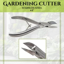 Gardening Stainless Steel Cutter Pliers 4.5" for Plant Support Fencing DIY Tool