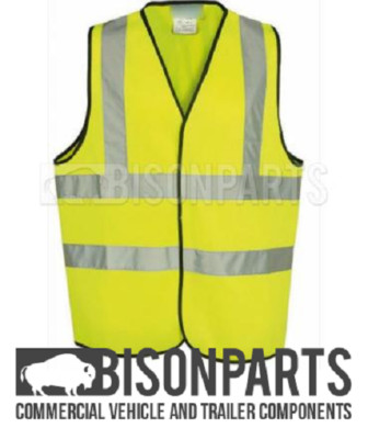 *XL FLOURESCENT HIGH VIS VISABLITY SAFETY VEST WAISTCOAT EN ISO 20471 BP01-347