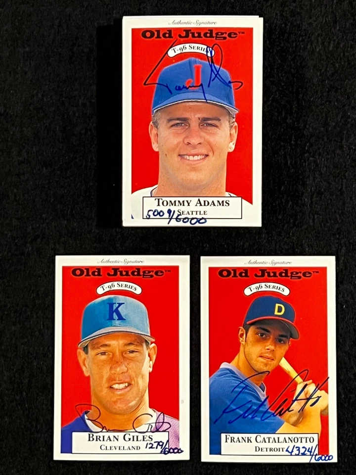 1996 Signature Rookies Old Judge Signatures conjunto completo automático (1-37*) leia - Imagem 2 de 4