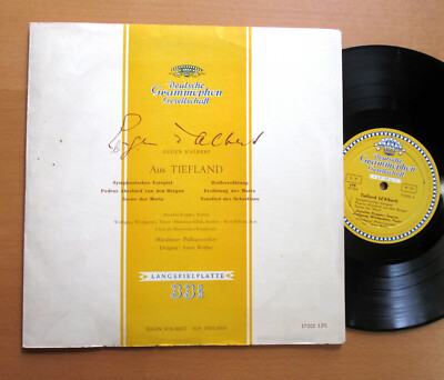 LPE 17002 Eugen D'Albert Aus Tiefland Kupper Windgassen Rother 10'' Vinyl NM/EX
