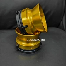 1 Pair Pioneer Pro 1/4" NAB Hub Adapters For Reel To Reel Tape Recorders(gold)