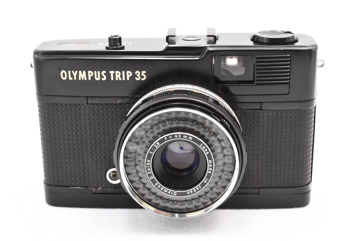 OLYMPUS Trip 35 Black MF Film Camera from Japan t2351