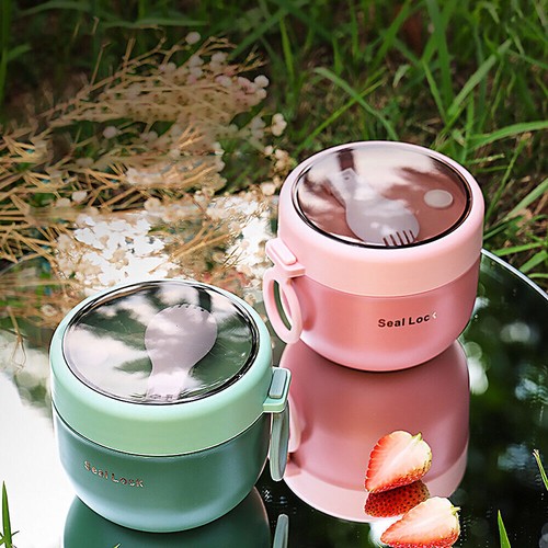 600ml Lunch Box Thermos Food Flask Stainless Steel Insulated Soup Jar Container - Picture 6 of 14
