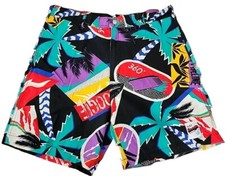 Morey Boogie Board Shorts 34 vintage Trunks Swim Beach w Pockets Cotton G8