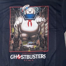 ghostbusters retro t shirt mens size large