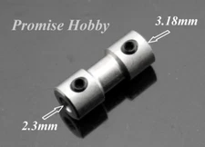 1PCS Flex Collet Coupler for 2.3mm Motor Shaft & 3.18mm Flex Cable RC Model Boat