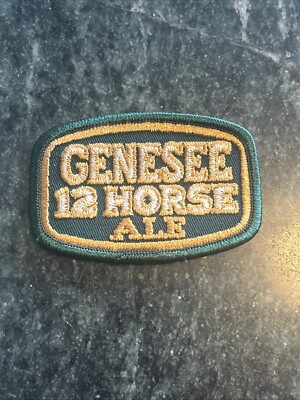 GENESEE BEER ALE CREAM LIGHT 12 HORSE JACKET HAT UNIFORM PATCH NY VTG 70S Rare