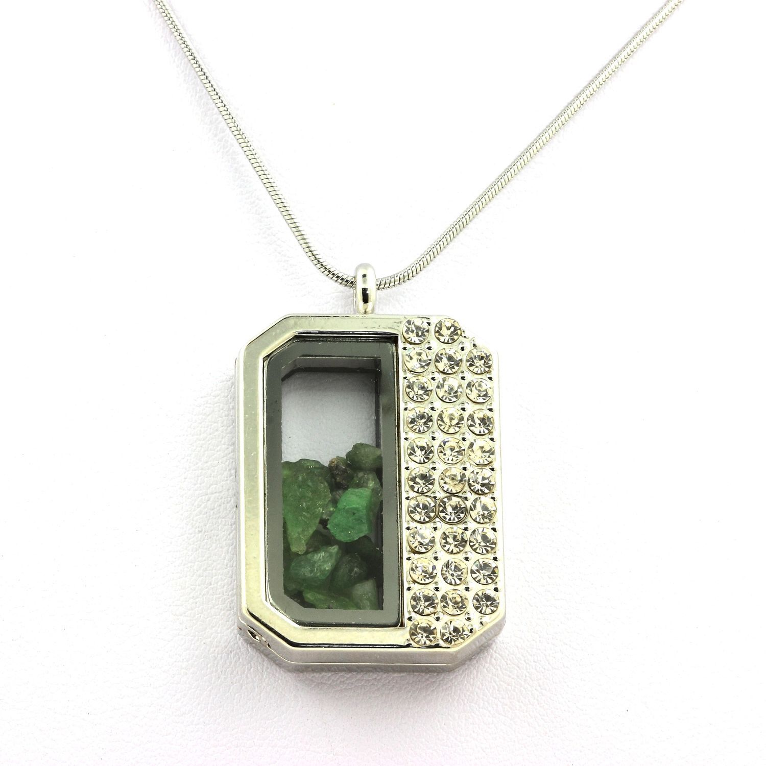 Collier Grenat Tsavorite brut, pendentif minimaliste pour le quotidien