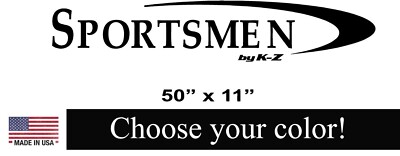 KZ SPORTSMEN & Stripe RV Decal Stickers Camper RV Lettering Vinyl ...