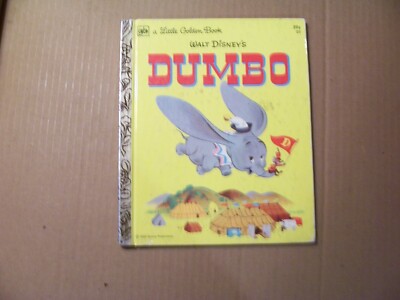 A LITTLE GOLDEN BOOK DUMBO D3 1973 33RD EDITION