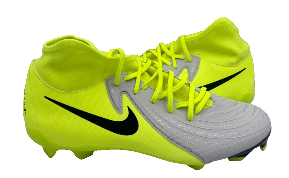 Nike Men's Phantom Luna 2 Pro Lace Up Soccer Cleats Neon Green/Gry