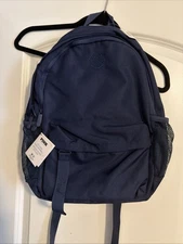 Victoria's Secret PINK Ivy Classic Canvas Backpack Navy Blue NWT