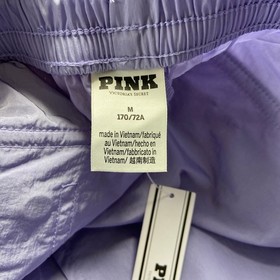 Victorias Secret PINK Satin Parachute Cargo Pants Star Lilac Womens Medium NWT