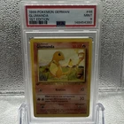 Pokemon PSA 9 Glumanda / Charmander 1st Edition German Base Set
