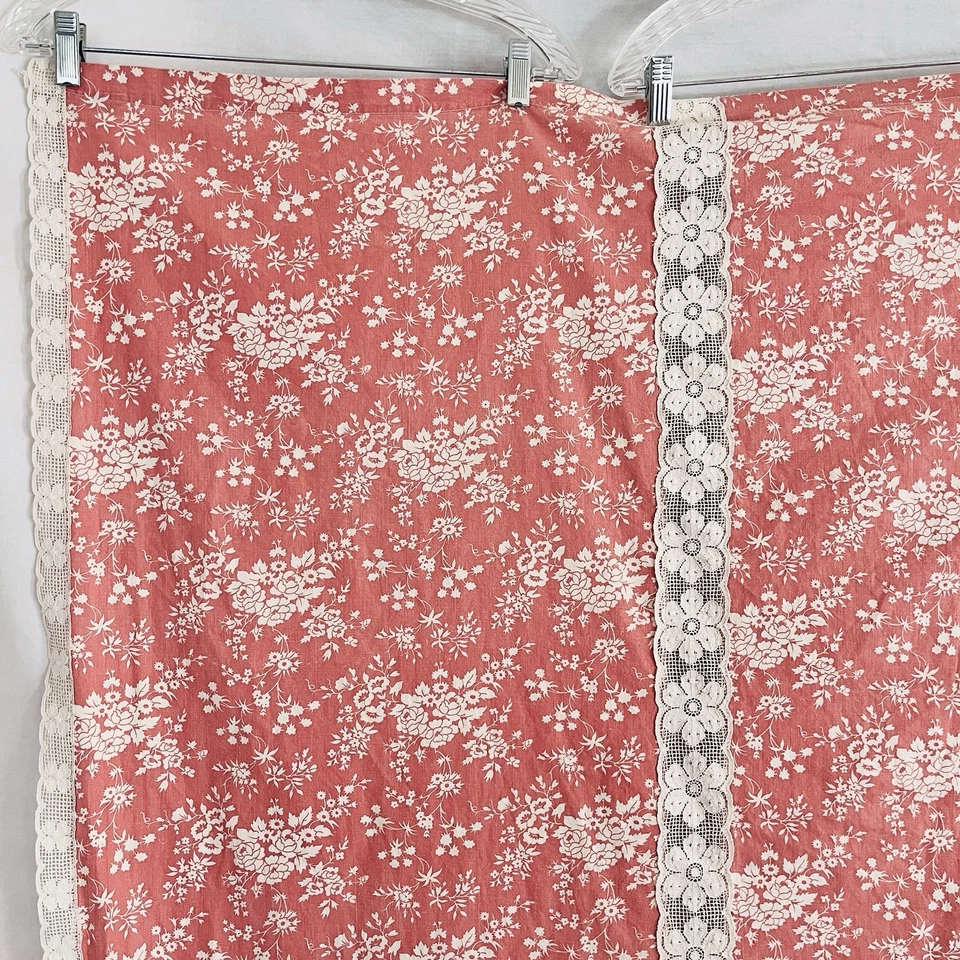 Павлин переулок покрывало и пыли оборки комплект полный/двойной розовый коттедж цветы кружево - Изображение 4 из 4