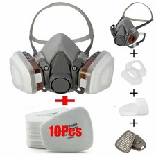 17 in 1 Half Face Gas Mask Facepiece Spray Painting Respirator Safety For 6200