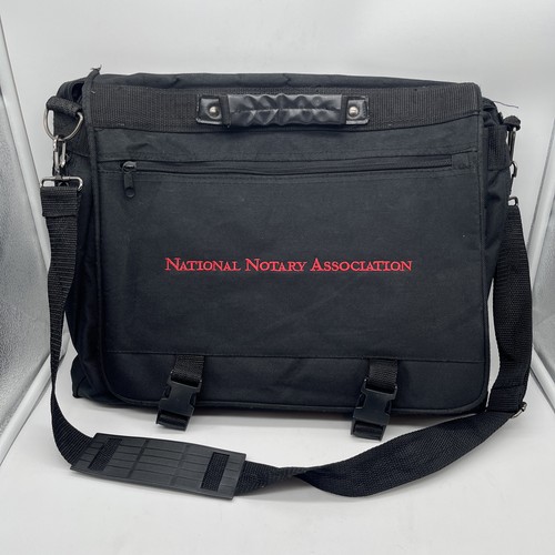 National Notary Association Messenger Laptop Bag Embroidered Logo 16” x 12” x 6”