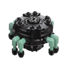 Orbit 67000 8-Port Plastic Adjustable Drip Flow Manifold 1/2 FNPT x 1/4 Barb in.