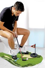 GOODLYSPORTS Toilet Golf Game, Practice Mini Golf in Any Bathroom, Great Toilet
