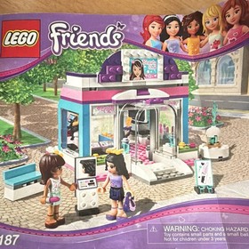 LEGO Friends 3187 Butterfly Beauty Shop 221pc Emma Sarah Age 6-12 Box