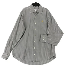 Peter Millar Mens Gingham Button Down Shirt Long Sleeve Classic Fit Size L