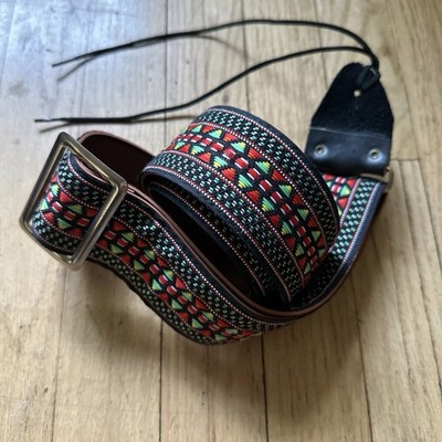 Vintage Guitar Strap Unbranded ACE Style 1960 s/70 s Super Nice Great Colors