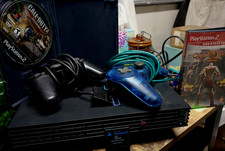 PlayStation 2 Console With 2 Controllers, Memory Card, God Of War, And Call...