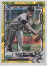 2021 Bowman Chrome Draft Sapphire Edition Yellow 91/99 McCade Brown #BDC-59 18vm