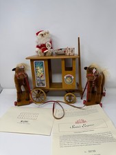 Steiff Santa  s Express Horses  Carriage in Original Box w/COA Bear Bag Gift