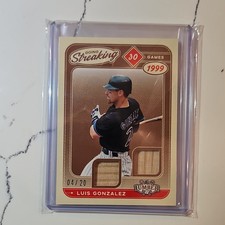 2025 Leaf Lumber Going Streaking Luis Gonzalez GS-11 Serial 04/20 Baseball