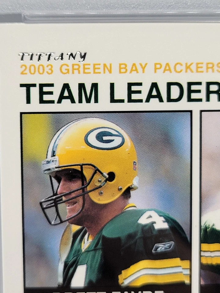2003 Fleer Green Bay Packers Tiffany #/200 SSP PSA Mint HOF Pop 1 🧀 - Image 3 of 4