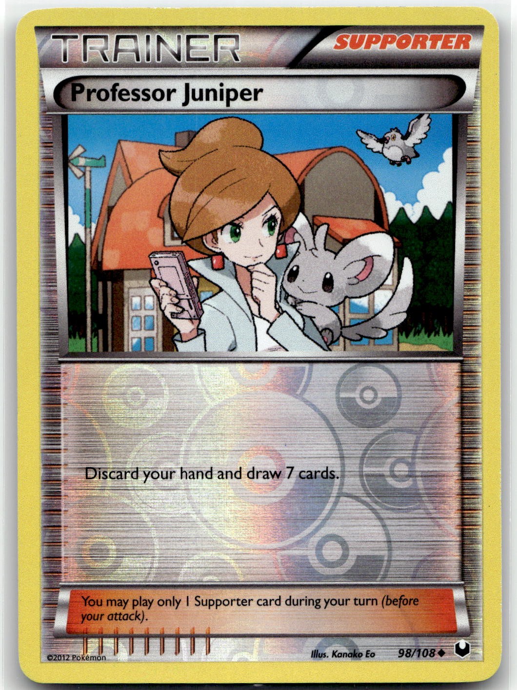 Professor Juniper 98/108 Uncommon Dark Explorers Pokemon Reverse Holo LP