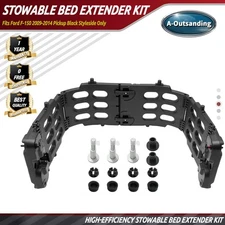 Stowable Bed Extender Kit Fits Ford F-150 2009-2014 Pickup Black Styleside Only