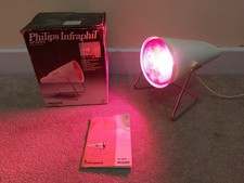 PHILIPS INFRAPHIL HP3690 MUSCULAR PAIN RELIEF HEAT LAMP INFRARED LIGHT * BOXED