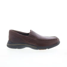 Rockport Eberdon K71229 Mens Brown Leather Loafers & Slip Ons Casual Shoes