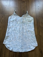 Women s Plus 1X Full Slip, Light Blue/White Floral, Polyester, 1 Pack