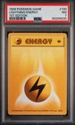 Pokemon Card Lightning Energy 100/102 1st Edition PSA 7 Shadowless Base Set