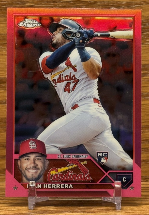 IVAN HERRERA Pink Refractor Rookie | 2023 Topps Chrome St. Louis CARDINALS #177