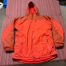 Mens Lightly Worn L.l. Bean Rugged Ridge Orange Ski Parka Jacket Xlt Tall