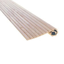 Outwater Unfinished Tambour Sheet w/3/4" Half Round Grooves - Color Options