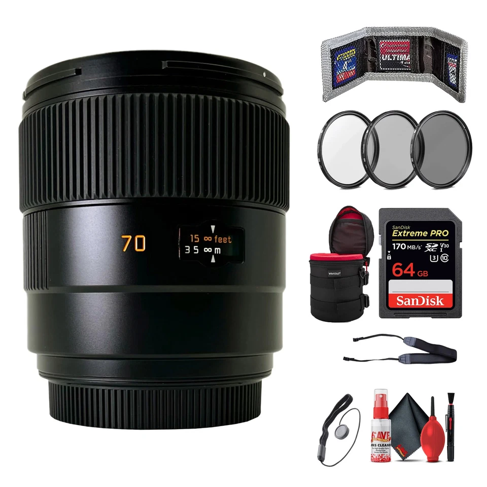 Leica SUMMARIT-S 70 mm F/2,5 ASPH. Lente + Kit de accesorios 6Ave Foto 3 de 3